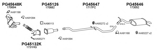VENEPORTE 450686 Exhaust System